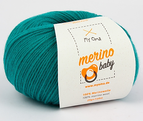 meergrün (Fb 6047) Merino Baby MyOma 