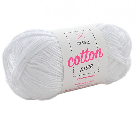 Perlweiß (Fb 0101) Cotton pure MyOma 