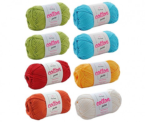 Cotton pure Wollmix Papagei 